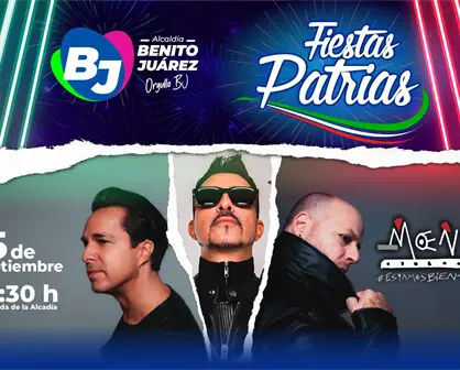 Moenia, mariachi y verbena popular: cartelera del 15 de septiembre 2025 en Benito Juárez