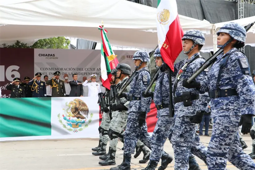 Calles de Tuxtla Gutiérrez que estarán cerradas el 15 y 16 de septiembre El desfile será parte de la conmemoración. Foto: Cortesía