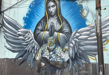 Pintan mural en honor a Alicia Matías, la abuela heroína que salvó a su nieta en Iztapalapa