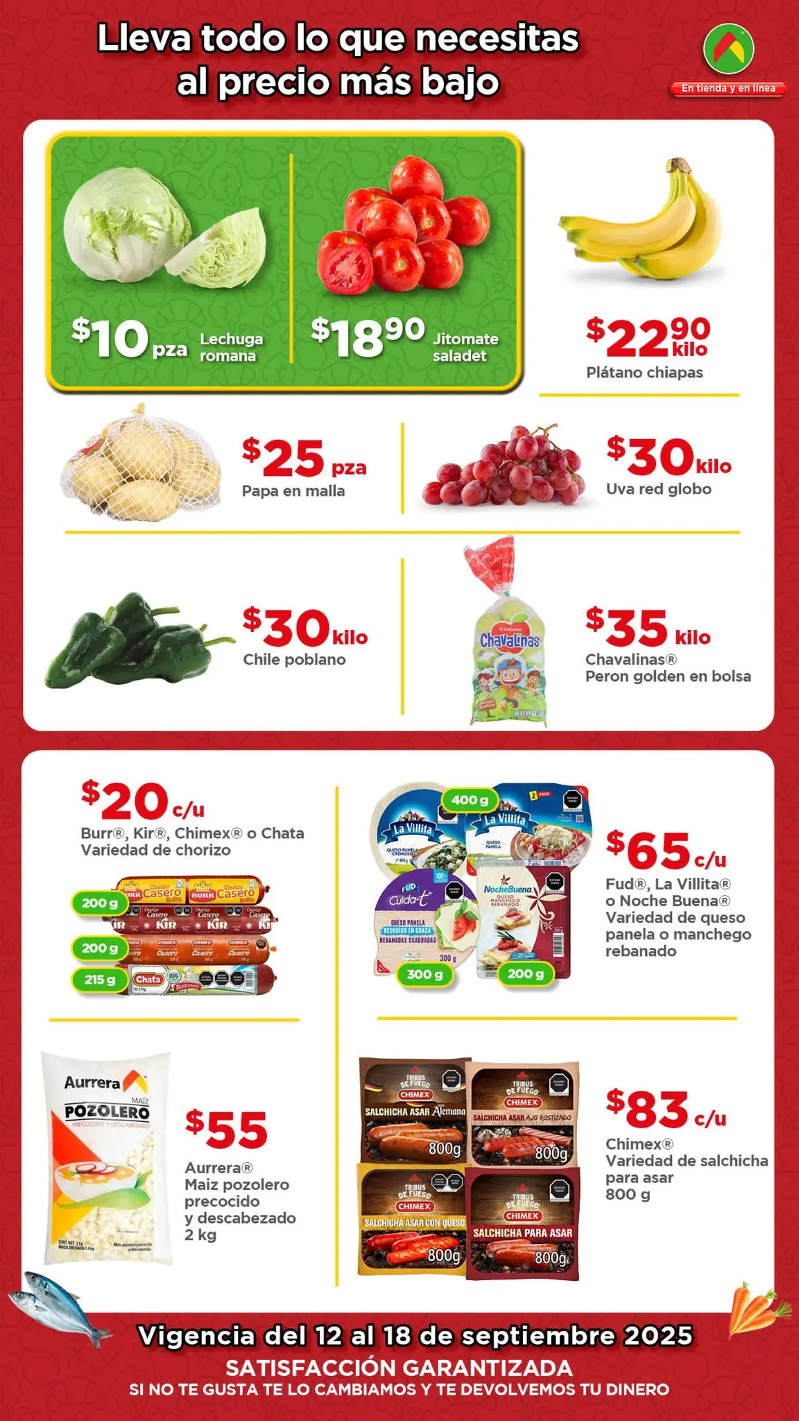 Aprovecha las ofertas del Tianguis de Mamá Lucha cada semana. Imagen: Bodega Aurrera