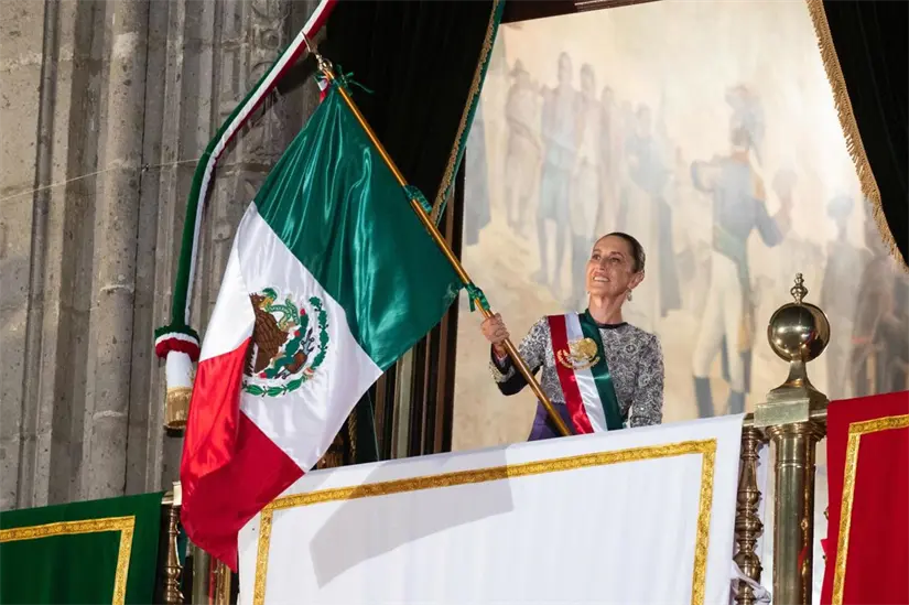 Claudia Sheinbaum da el Grito de Independencia