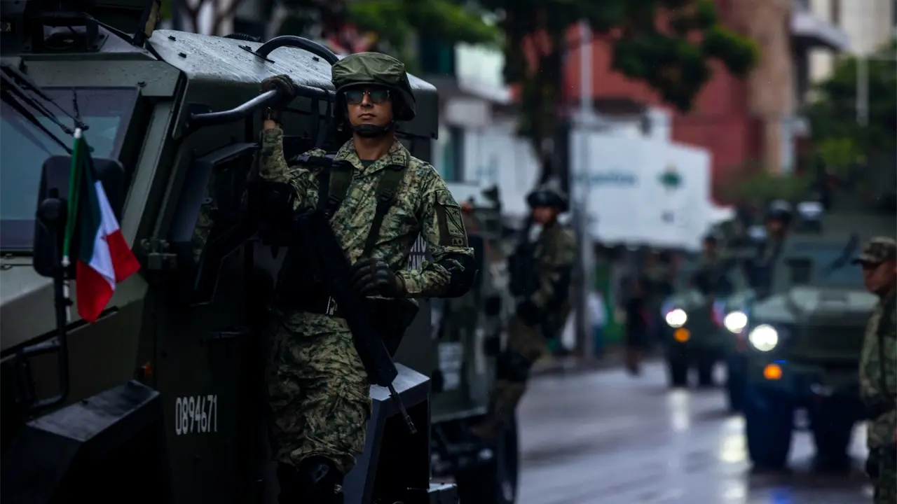 Desfile Militar es realizado en Culiacán. Foto: Cortesía.