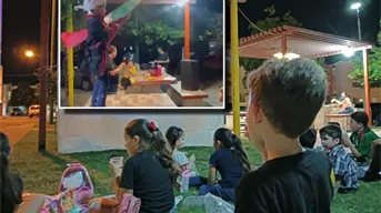 Cine bajo las estrellas y un simbólico Grito de Independencia en parque de Zona Dorada, Culiacán