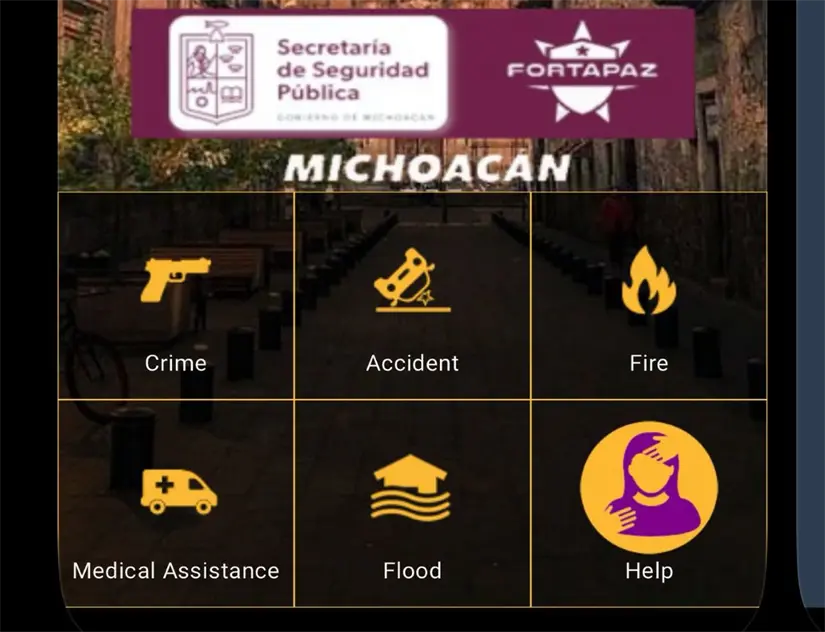 A través de la app 911 Michoacán puedes reportar emergencias. Foto: Cortesía.