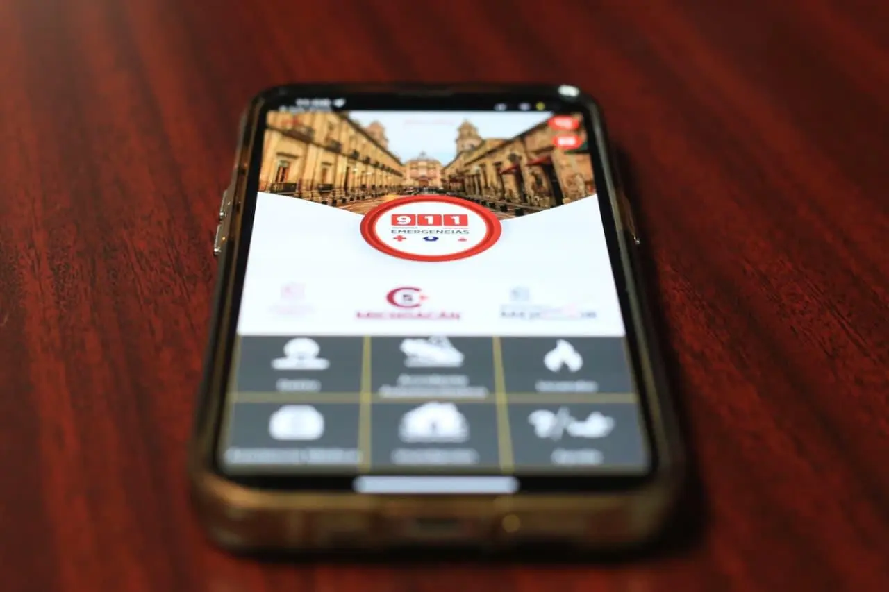 App 911 Michoacán para reportar emergencias. Foto: Cortesía.