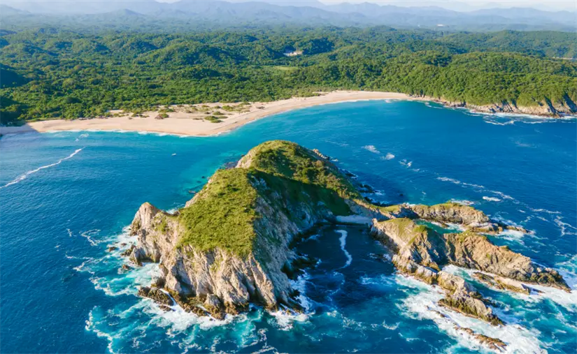 Bahía de Calcuta en Oaxaca. Foto: cortesía.