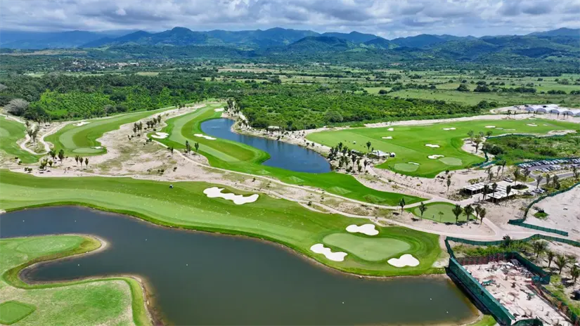 Así luce el nuevo campo de golf en Nayarit. Así luce el nuevo campo de golf en Nayarit. Foto: Cortesía.
