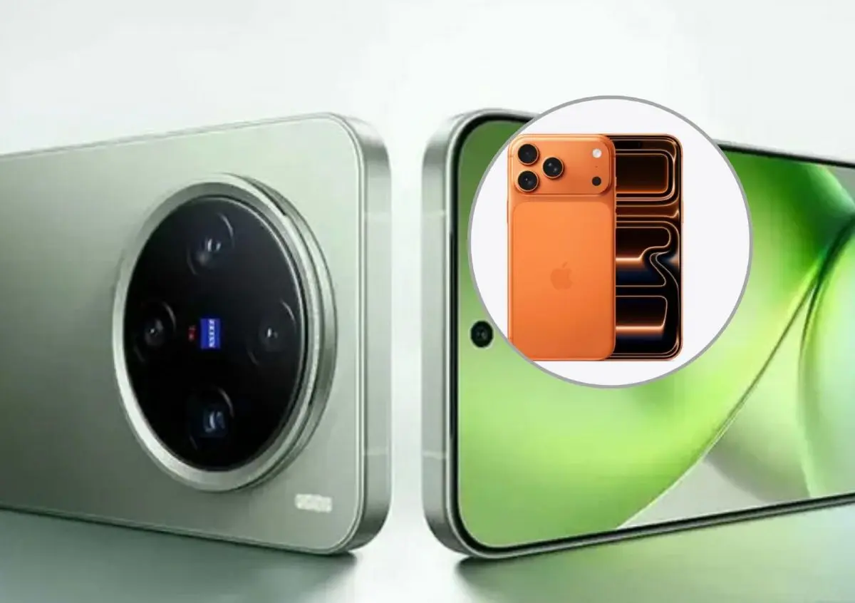 Comparativa de iPhone 17 Pro Max y Vivo X200 Pro. Foto: Cortesía