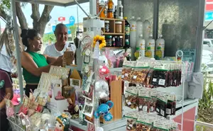 Mujeres emprendedoras de Navolato exhiben sus productos en la Carreta Mujer Productiva