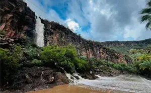 La Cascada del Salto, la joya natural que surge en Mulegé con las lluvias