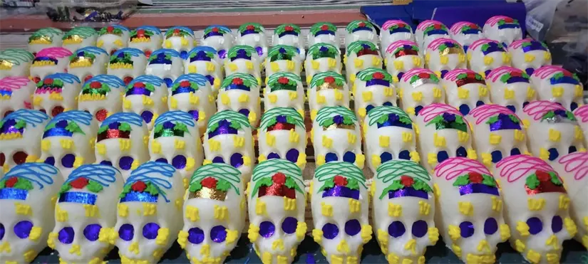 Calaveritas dulces para Día de Muertos. Foto: Cortesía.