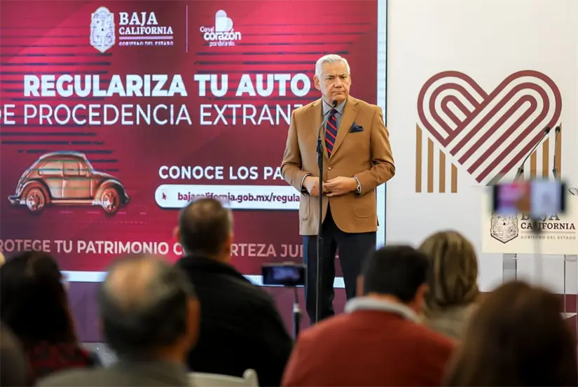 Ubicación de los módulos de regularización de carros 'chocolate' en Baja California. Foto: Cortesía