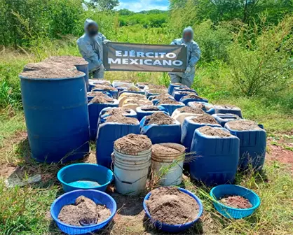 Golpe al narco en Sinaloa por 150 mdp: aseguran sustancias químicas en Badiraguato, Culiacán y Cosalá