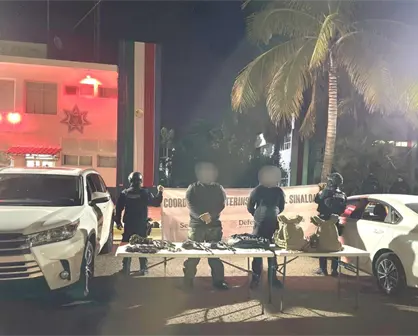 Rescatan a víctima de secuestro en Portalegre, Culiacán; dos detenidos con armas y ponchallantas