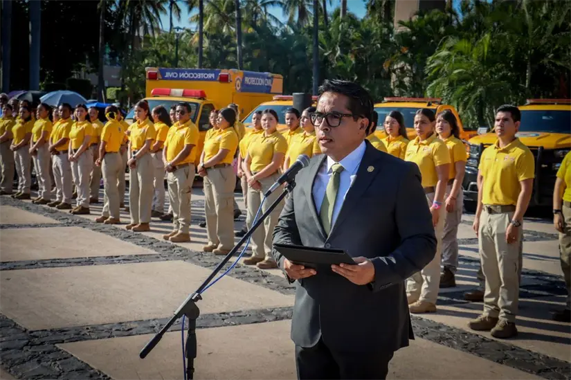 Director del Instituto Estatal de Protección Civil, Roy Navarrete Cuevas