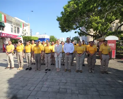 En Mazatlán realizan ceremonia cívica por Día Nacional de Protección Civil