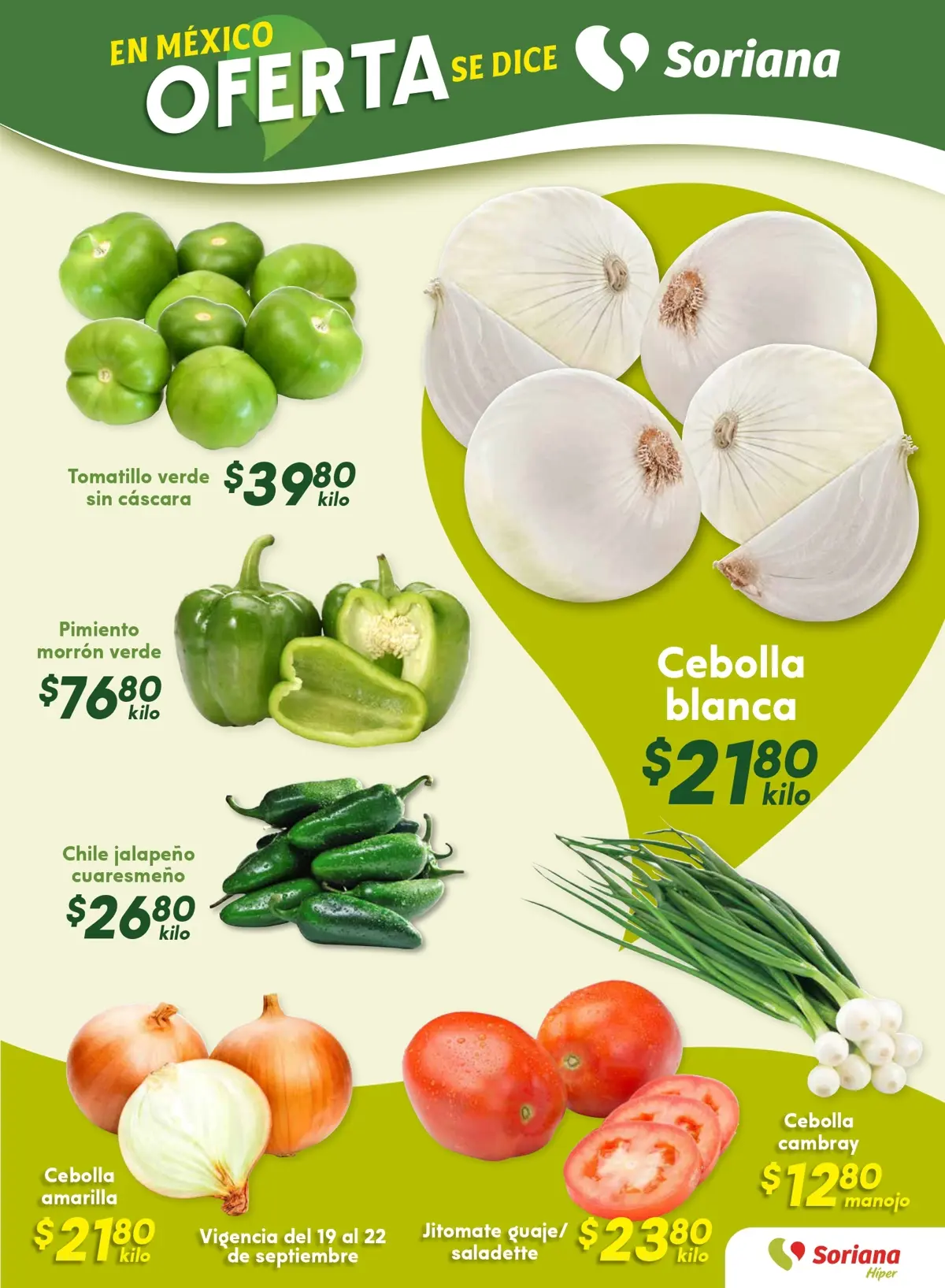 Aprovecha las ofertas en frutas y verduras de Fin de Semana Hiper. Imagen: Soriana