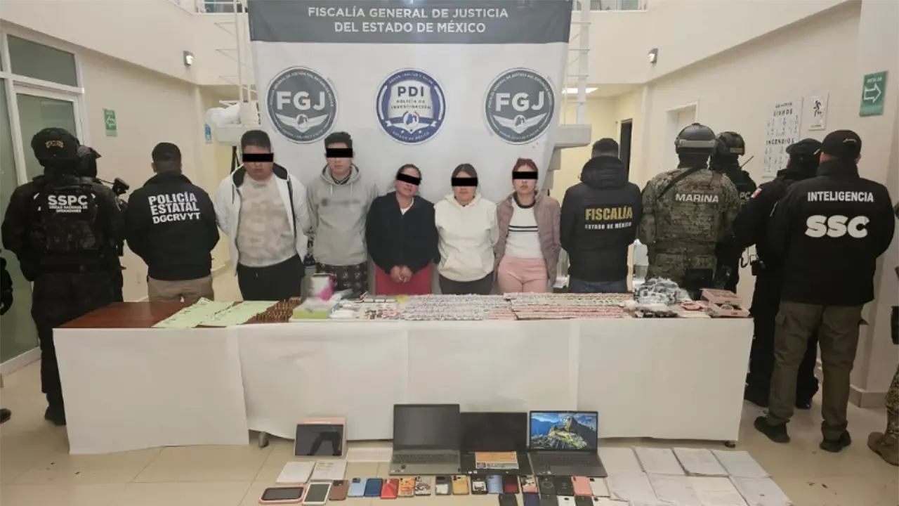 En un operativo conjunto, autoridades federales y estatales desmantelaron al grupo. Foto: SSC