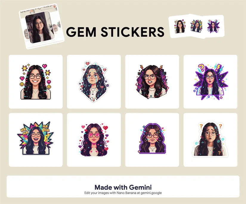 Pasos para crear stickers con Gemini para WhatsApp Amplia tu repertorio de stickers gracias a la IA. Foto: Gemini