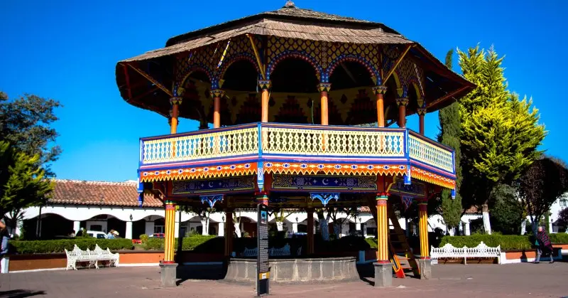 kiosko de Chignahuapan, Puebla. Foto: Cortesía.
