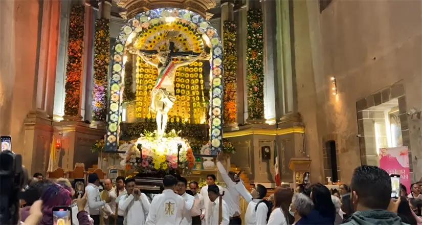 Procesión del Señor de Jalpan en Ixmiquilpan 2025. Foto: Cortesía.
