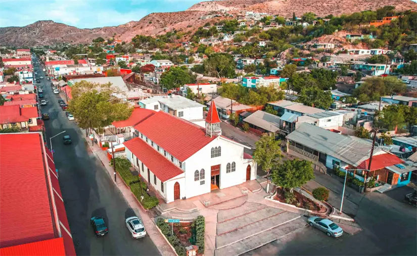 Parroquia de Santa Bárbara en Santa Rosalía, Baja California Sur. Foto: cortesía.