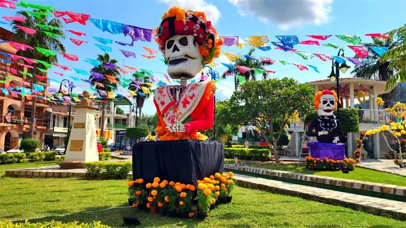 Pueblo Mágico Aquismón celebra el Xantolo. Foto: Cortesía.