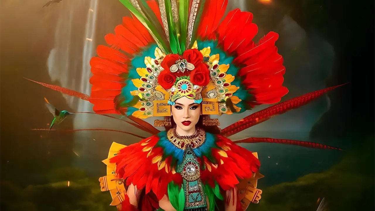 Este será el traje típico que portara México para Miss Universo 2025. Foto: Cortesía.