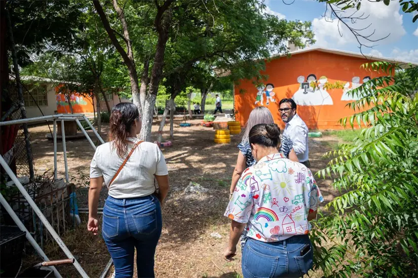 Culiacán mejora entorno escolar en el kínder Josefa Ortiz de Domínguez
