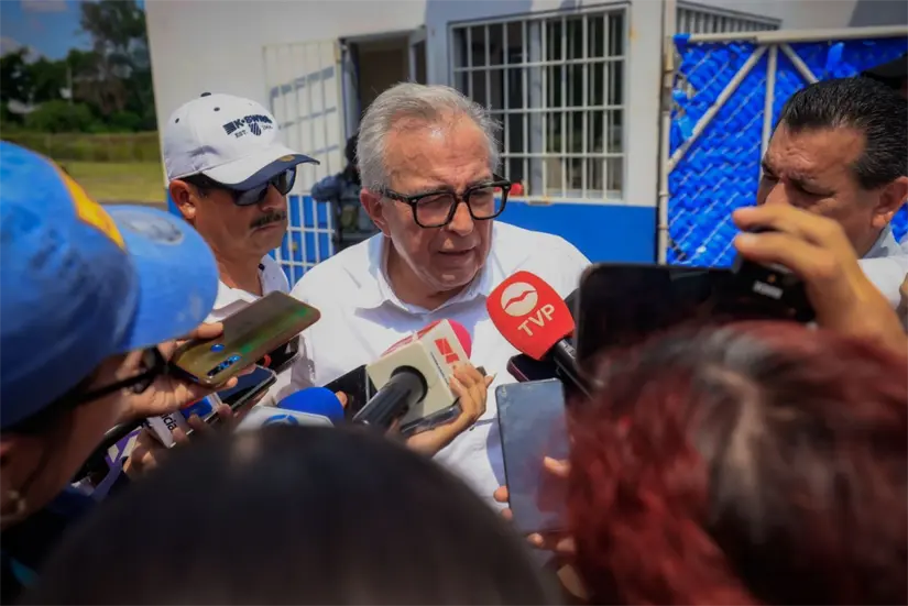 Rocha Moya dio esta información en entrevista con medios tras su reunión con el Gabinete de Seguridad. Foto: Cortesía