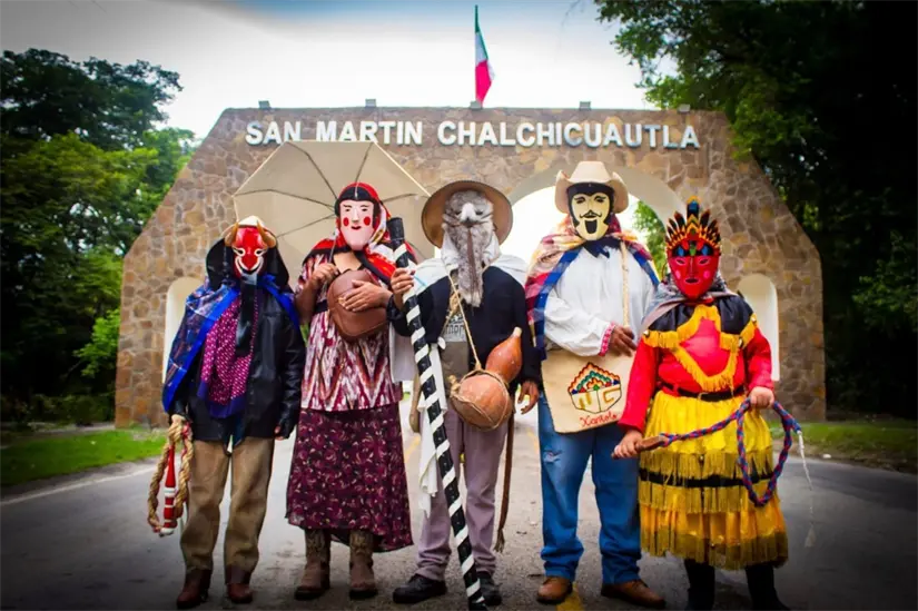 Así se vivió el Xantolo en San Martín Chalchicuautla. Foto: Cortesía.