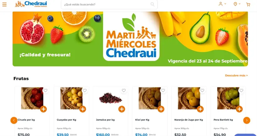 Ahorra con las ofertas en frutas y verduras del Martimiércoles. Imagen: Chedraui