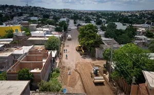 Pavimentación de la calle Juventino Rosas impulsa bienestar en la colonia Amado Nervo, Culiacán
