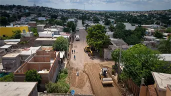 Pavimentación de la calle Juventino Rosas impulsa bienestar en la colonia Amado Nervo, Culiacán