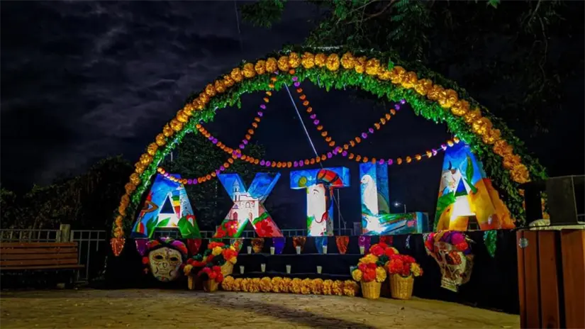 El Xantolo en el municipio de Axtla de Terrazas. Foto: Cortesía.