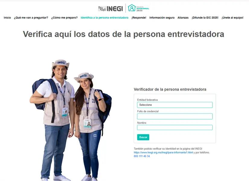 Consulta en la página oficial INEGI. Foto: Cortesía.