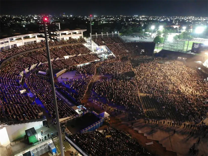 Estadio Chevron Park durante el concierto de Chayanne.