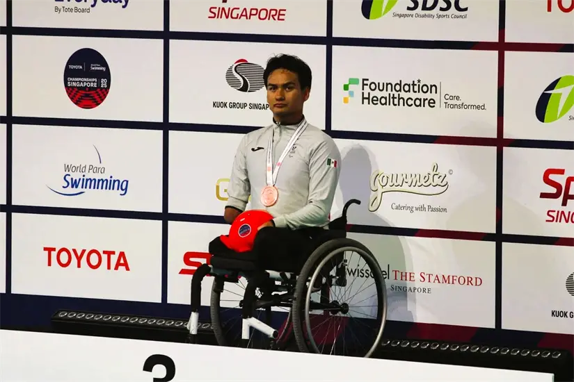 Camacho Ramírez se llevó su segunda presea de bronce. Foto: CONADE