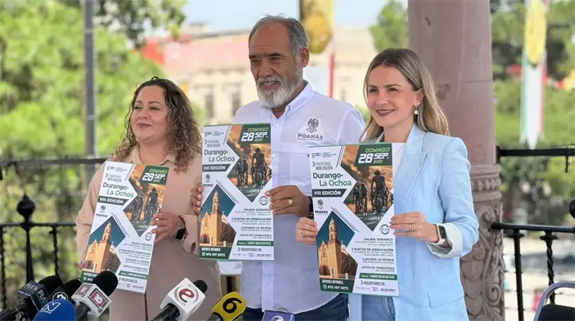 Anuncian la Ruta ciclista Durango-La Ochoa. Foto: Cortesía.