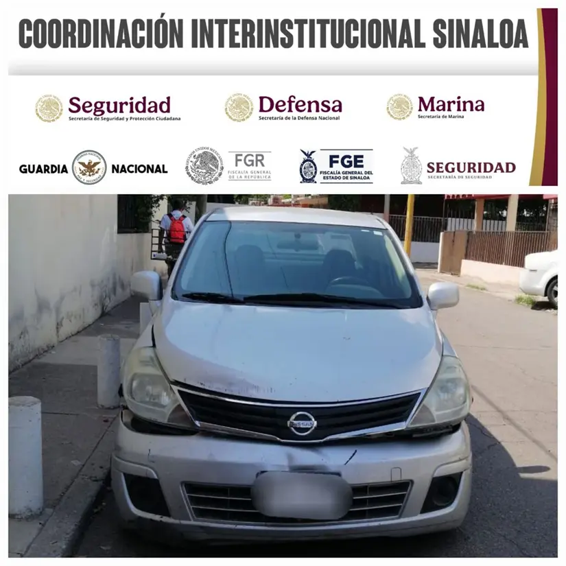 Auto recuperado con reporte de robo.