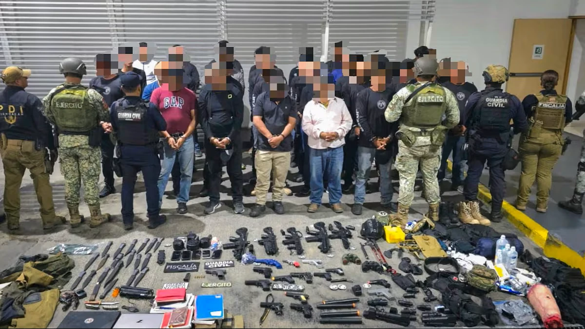 Entre los detenidos, uno dijo ser originario de Estados Unidos. Foto: SSP
