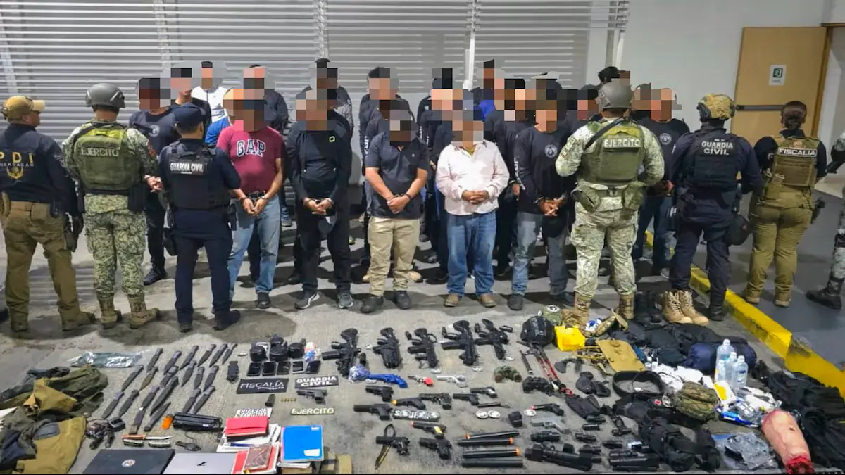 Entre los detenidos, uno dijo ser originario de Estados Unidos. Foto: SSP