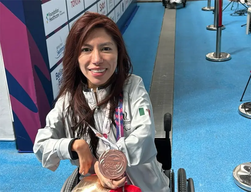 La atleta se llevó el bronce. Foto: CONADE