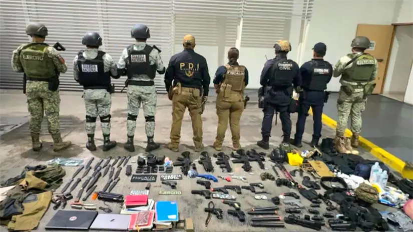 Equipo decomisado. Foto: SSP Michoacán