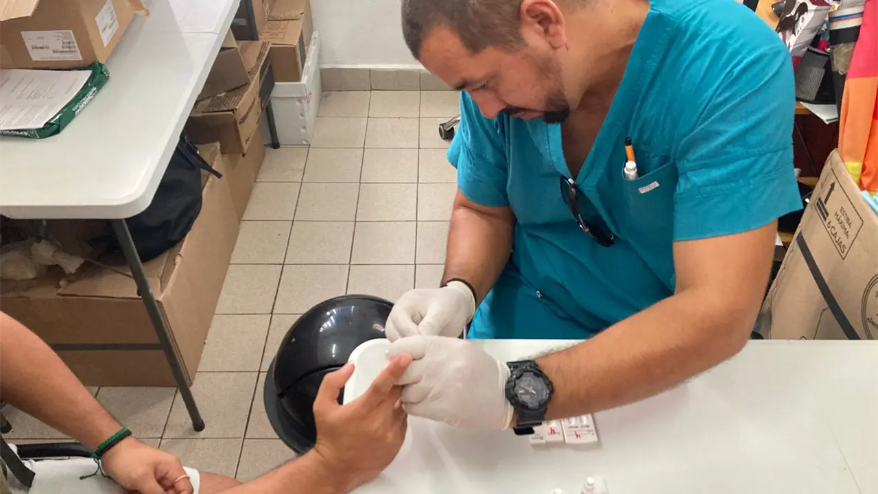 Pruebas rápidas aplicadas por personal del CAPACITS Mazatlán