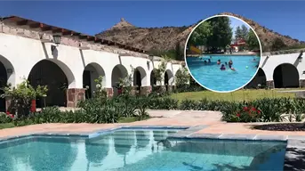 Toboganes, albercas y un entorno histórico, así es el Balneario Hacienda Calderón en San Luis Potosí