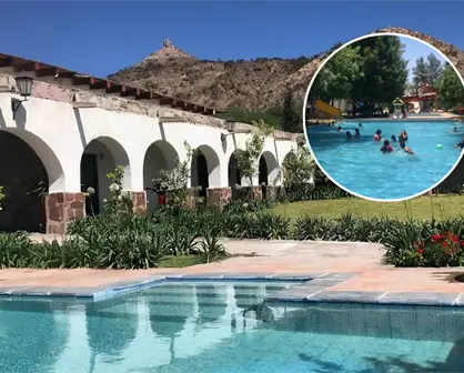 Toboganes, albercas y un entorno histórico, así es el Balneario Hacienda Calderón en San Luis Potosí