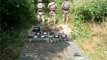 Impactante hallazgo en Sinaloa: armas y equipo táctico escondidos en zona rural de Culiacán