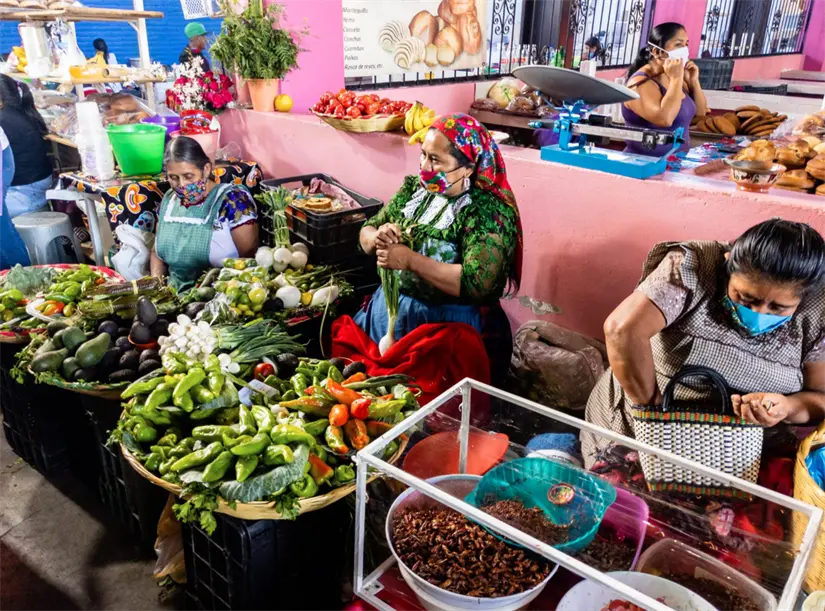 Mercado Tlacolula en Oaxaca. Foto: cortesía.