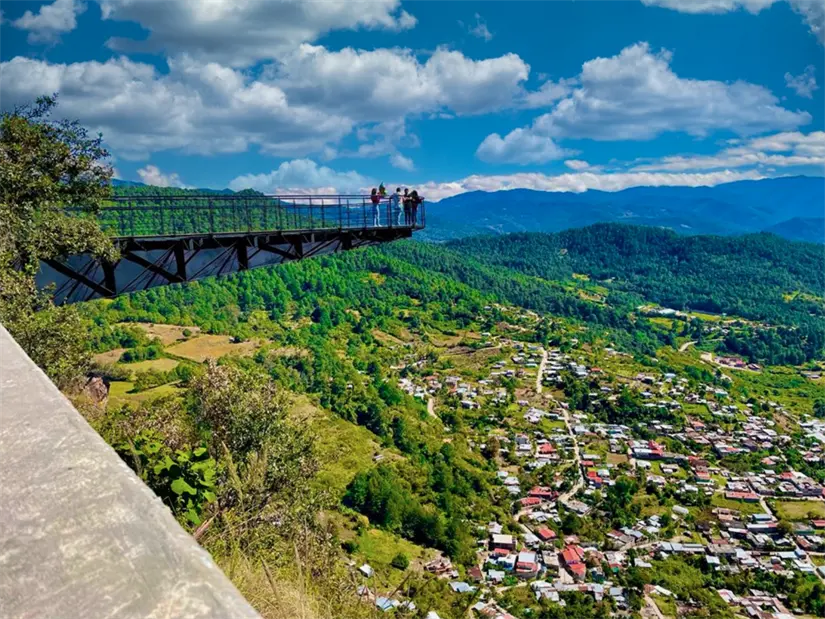 Mirador de Cristal de Ixtlán de Juárez en Oaxaca. Foto: cortesía.